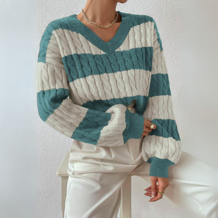 MORTA™ - Comfy V-Neck Long-Sleeve Sweater