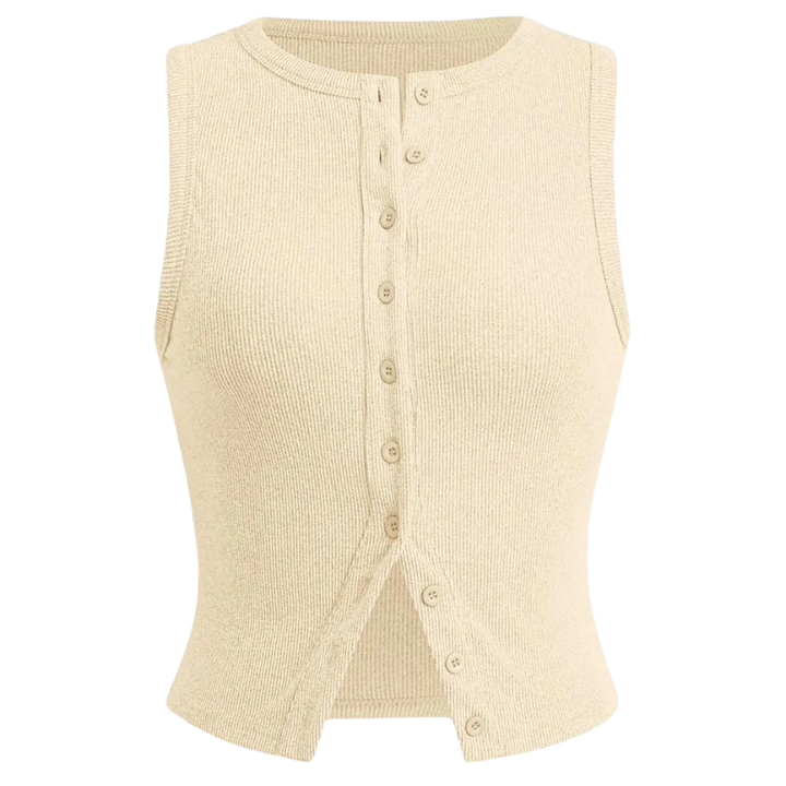 KYLIE™ - Classic Ribbed Casual Crop Top