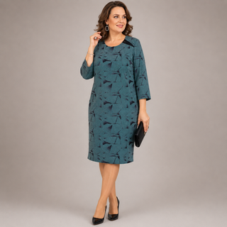 ADELINE | Embroidered Midi Dress