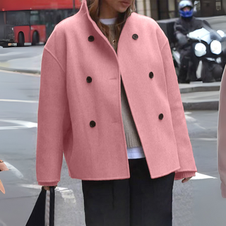 BINI™ - Cozy Long-Sleeve Stand Collar Coat