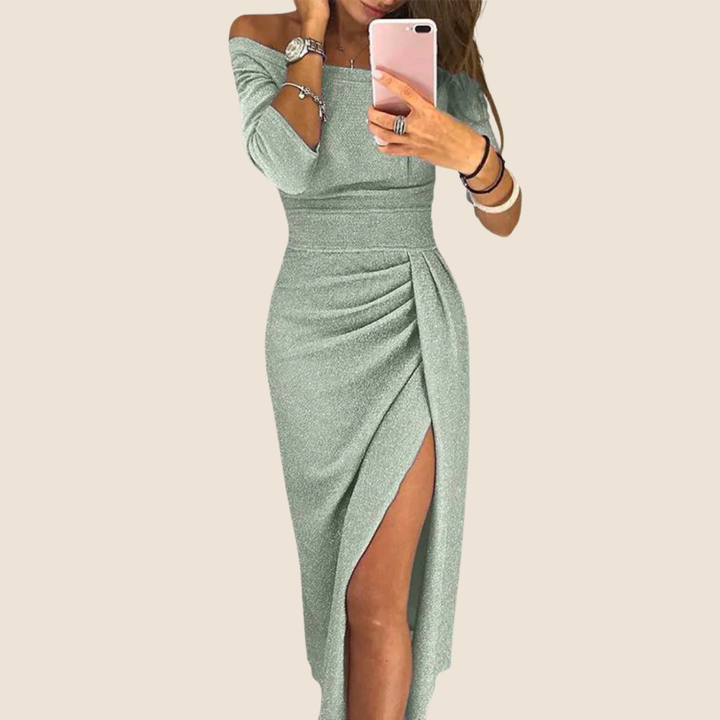 Stella™ | Halter Neck Maxi Dress