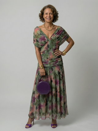 Calen | Off Shoulder Flow Midi Dress