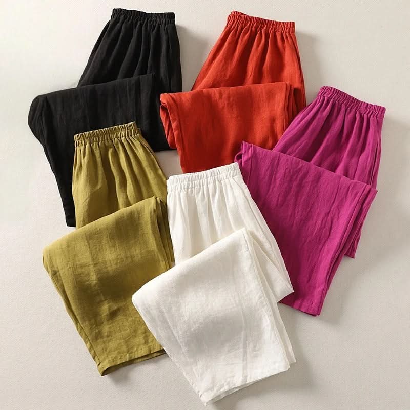 Sophia | Flowing Cotton-Linen Pants