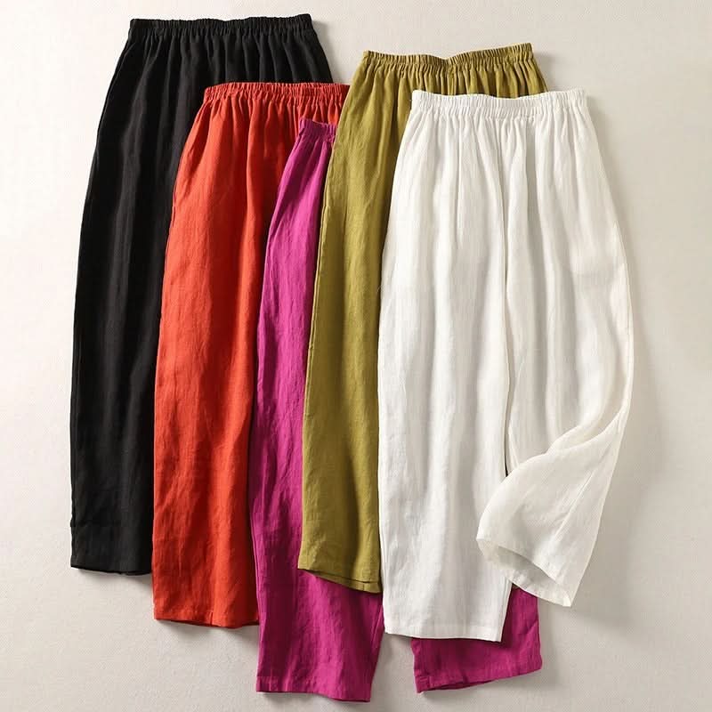 Sophia | Flowing Cotton-Linen Pants