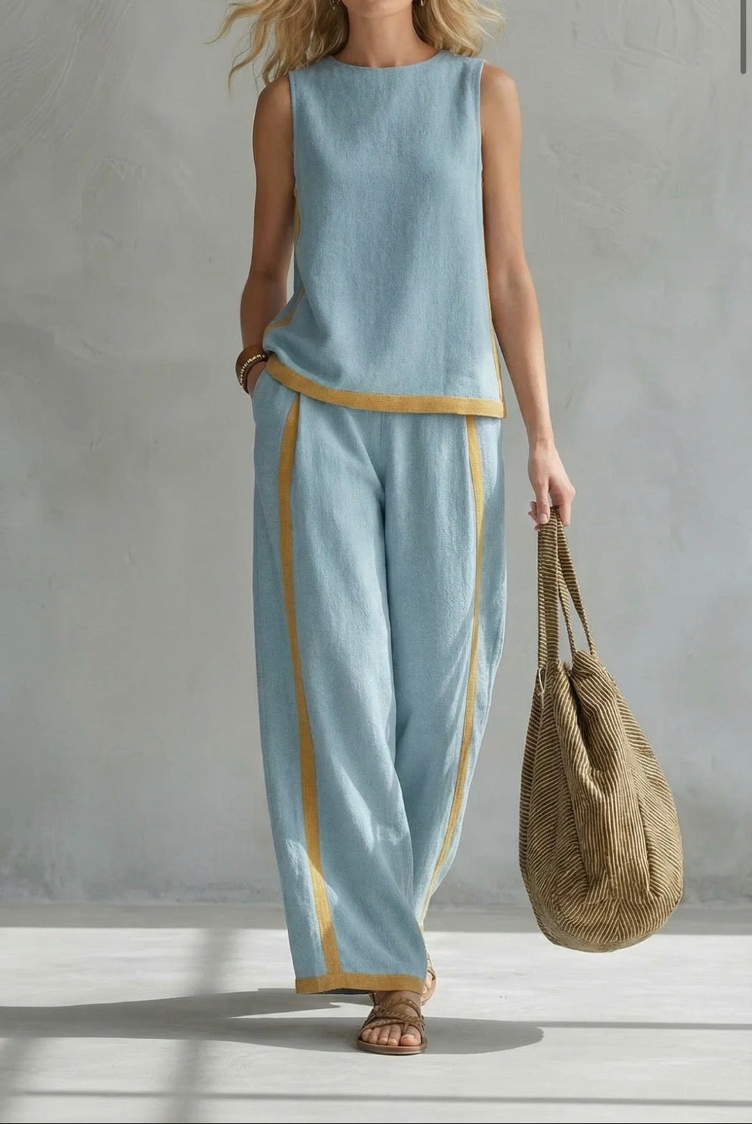 LEILA | Elegant Cotton and Linen Set