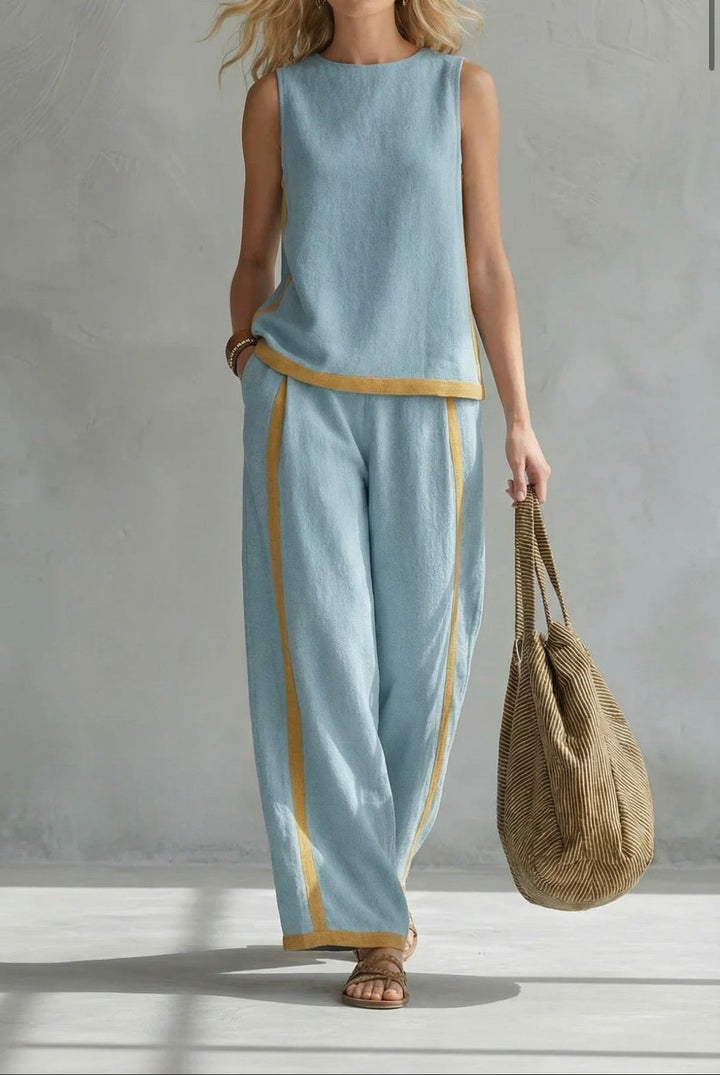 LEILA | Elegant Cotton and Linen Set