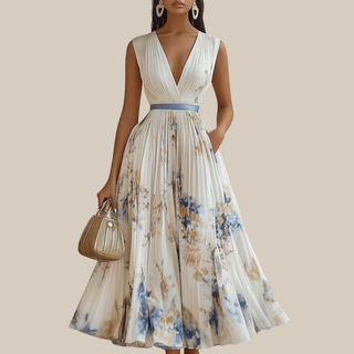 ROWELLA™ | Elegant Pleated Maxi Dress