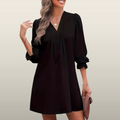 LUCINDA™ - Elegant Ruffled V-Neck Dress