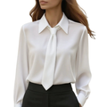 JONNIE™ - Modern Tie Detail Long-Sleeve Shirt