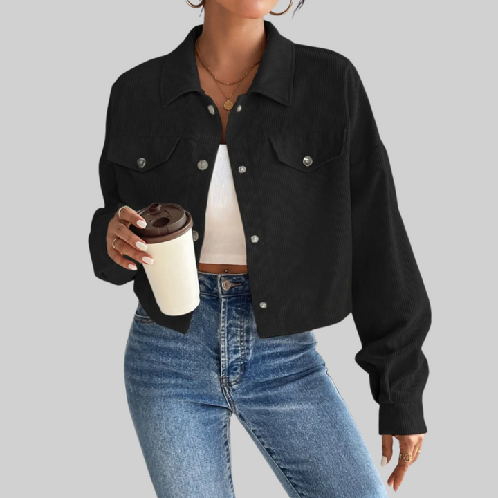 ESTRELLA™ - Classic Collared Button-Front Jacket