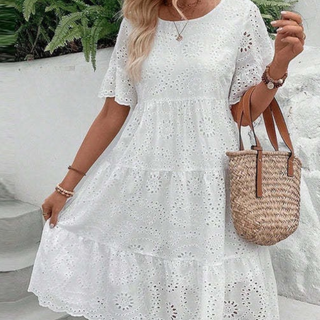 RAEMI™ - Elegant Round Neck Boho Summer Dress