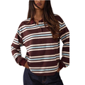 AIKO™ - Refined Striped Long-Sleeve Top