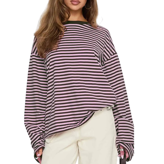 TRACY™ - Versatile Striped Long-Sleeve Shirt