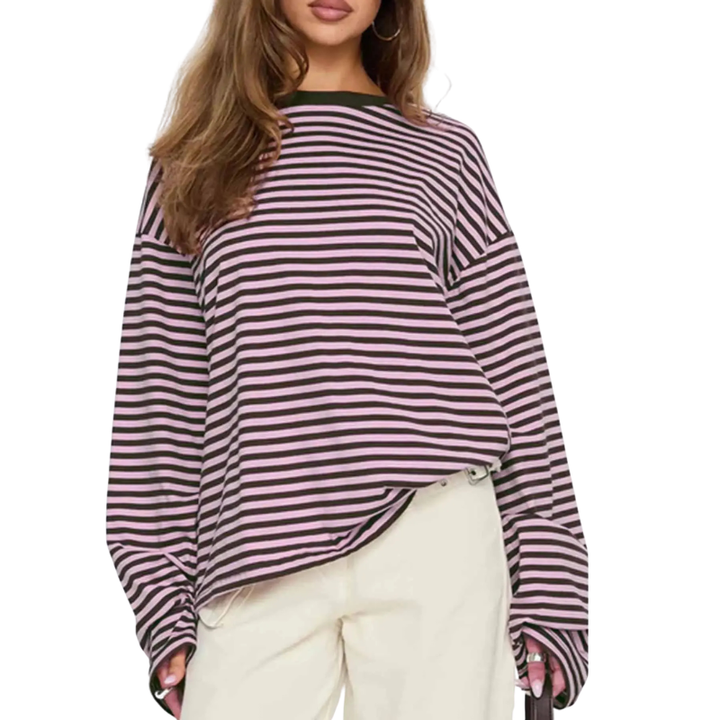 TRACY™ - Versatile Striped Long-Sleeve Shirt