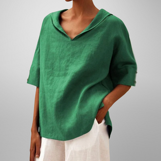 Lucy - Cotton Loose-Fitting Blouse