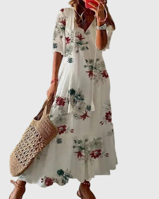 Noor™ | Boho Vintage Summer Maxi Dress