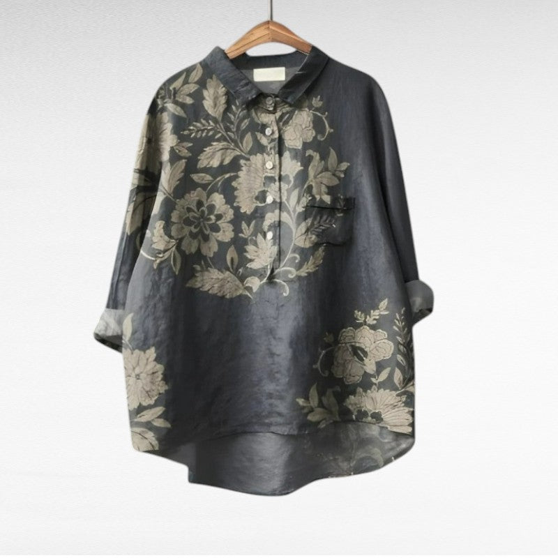 BONNIE | Elegant Summer Linen Blouse