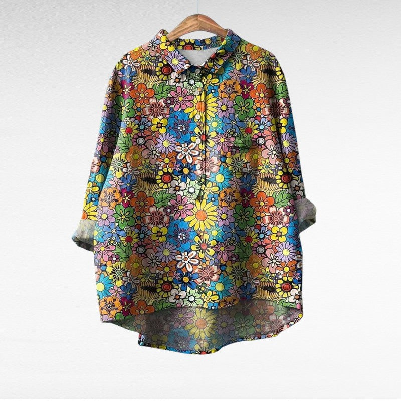 NADIA | Elegant Summer Linen Blouse