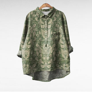 NADIA | Elegant Summer Linen Blouse