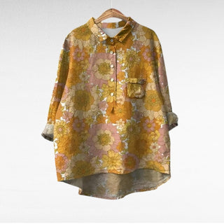 NADIA | Elegant Summer Linen Blouse