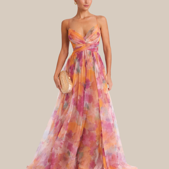 MADELINE™ | Floral Maxi Dress for Effortless Elegance