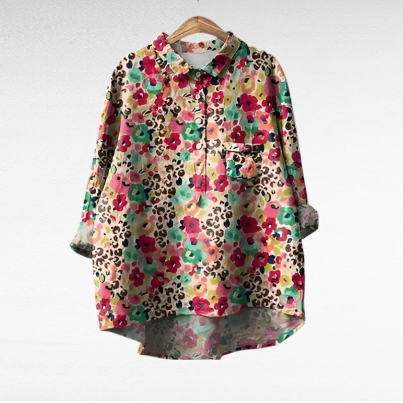 NADIA | Elegant Summer Linen Blouse