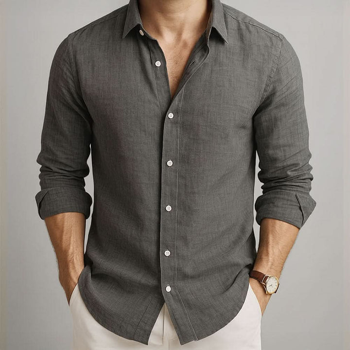 Leo | Soft-Touch Linen Shirt