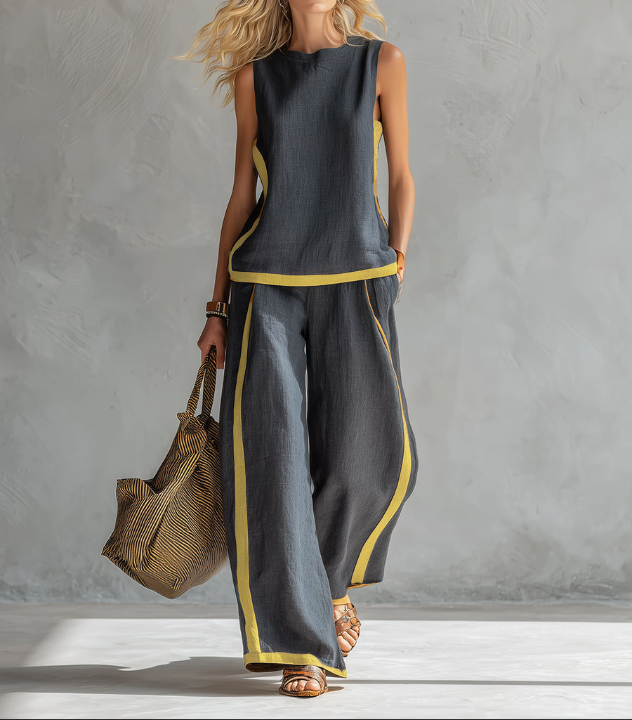 LEILA | Elegant Cotton and Linen Set