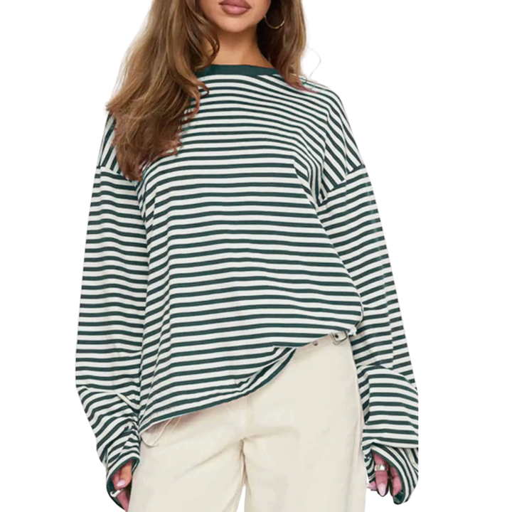 TRACY™ - Versatile Striped Long-Sleeve Shirt