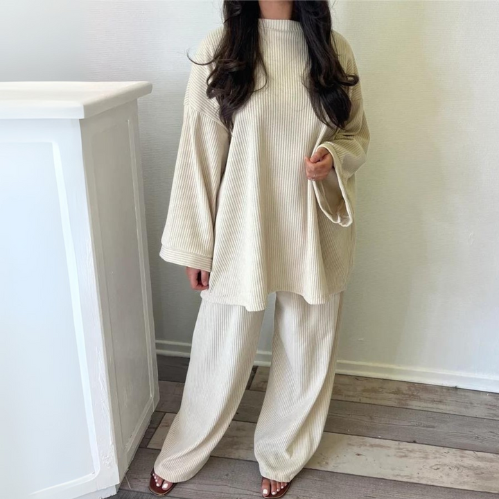 UNI™ - Casual Loose Top and Wide-Leg Pants Set