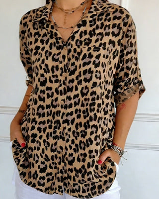 Miya | Fashion Blouses with Leopard Print