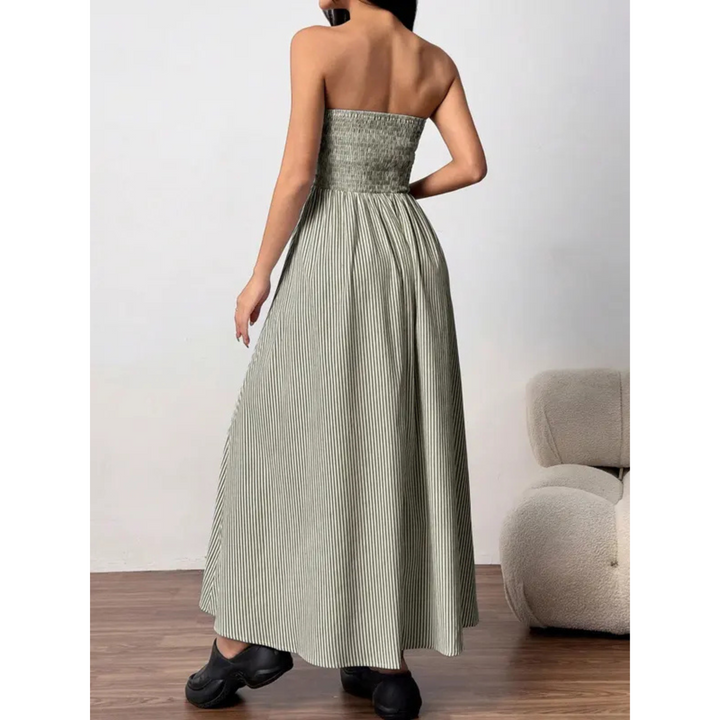 TRELLY™ - Classic Striped Summer Tube Maxi Dress