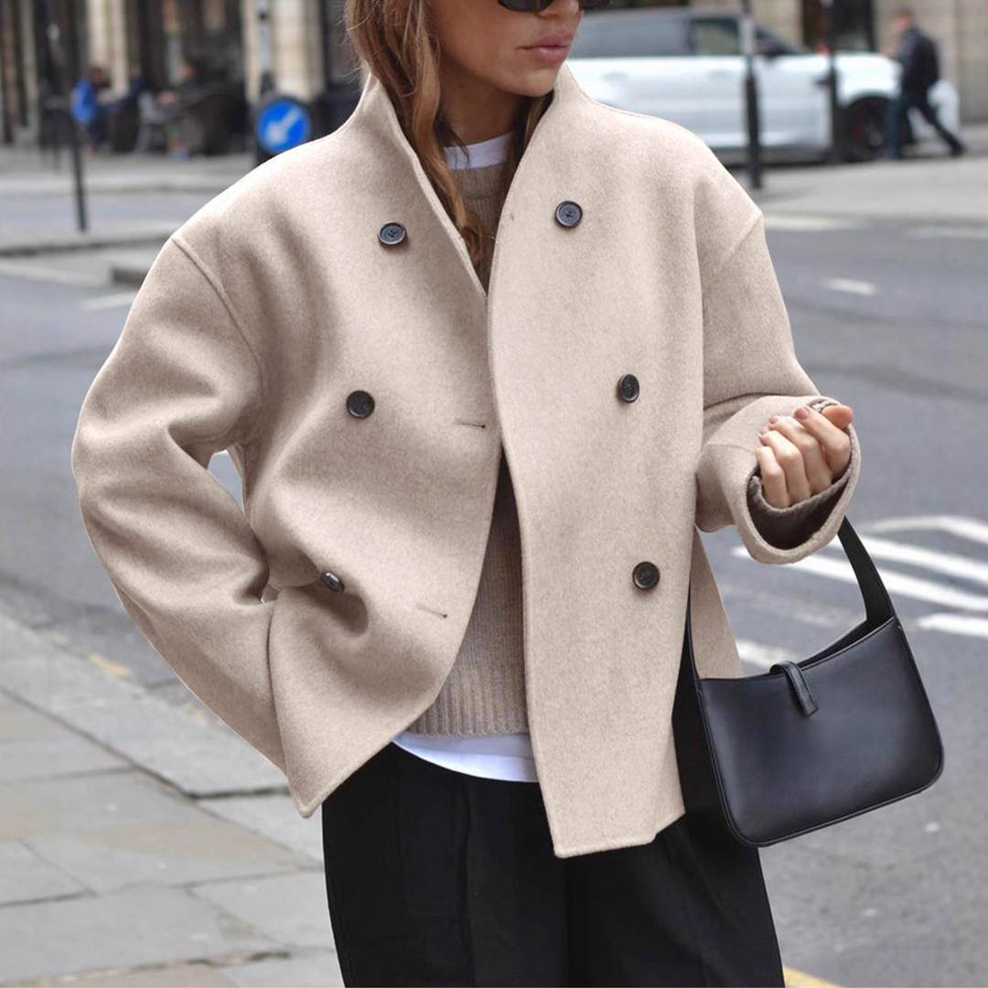 BINI™ - Cozy Long-Sleeve Stand Collar Coat