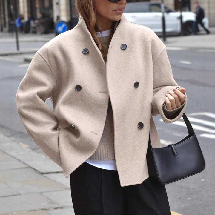 BINI™ - Cozy Long-Sleeve Stand Collar Coat