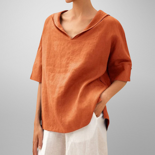 Lucy - Cotton Loose-Fitting Blouse