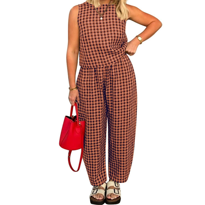 SHANIAH™ - Loose Fit Pocket Crop Top & Pants Set