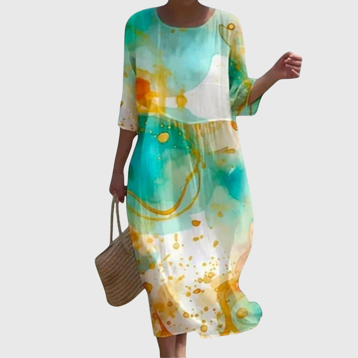 Elena™ | Stylish Floral Maxi Dress