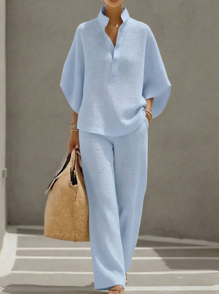 ELENA | Women's Waffle Two-Piece Set
