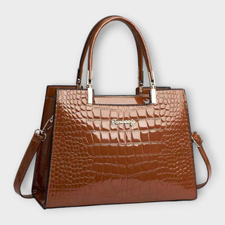 Maison Verdelle - Shiny Crocodile Pattern Handbag