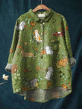 Willow | Women's Woodland Animal Print Casual Shirt