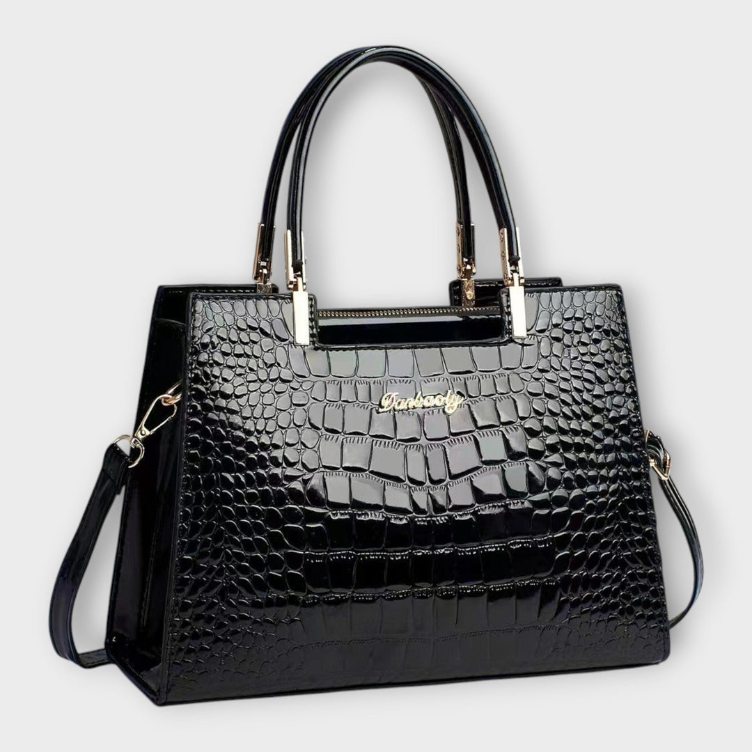 Maison Verdelle - Shiny Crocodile Pattern Handbag