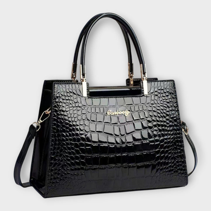 Maison Verdelle - Shiny Crocodile Pattern Handbag