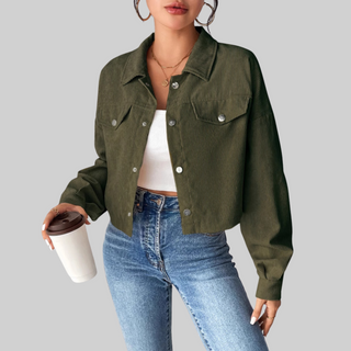 ESTRELLA™ - Classic Collared Button-Front Jacket