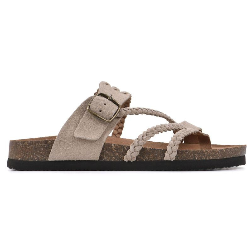 Adriana | Braided Cork Sandals