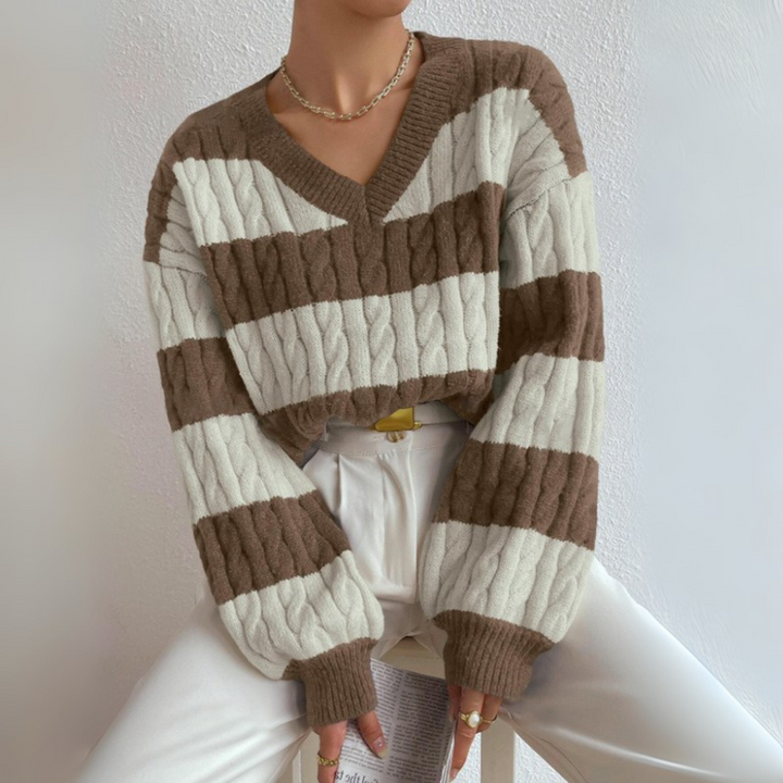 MORTA™ - Comfy V-Neck Long-Sleeve Sweater