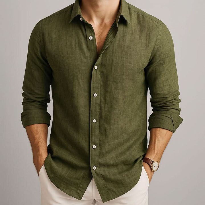 Leo | Soft-Touch Linen Shirt