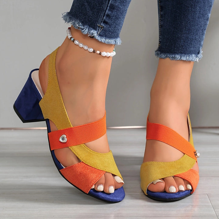 Elara™ | Comfortable Heels with Crossed Straps