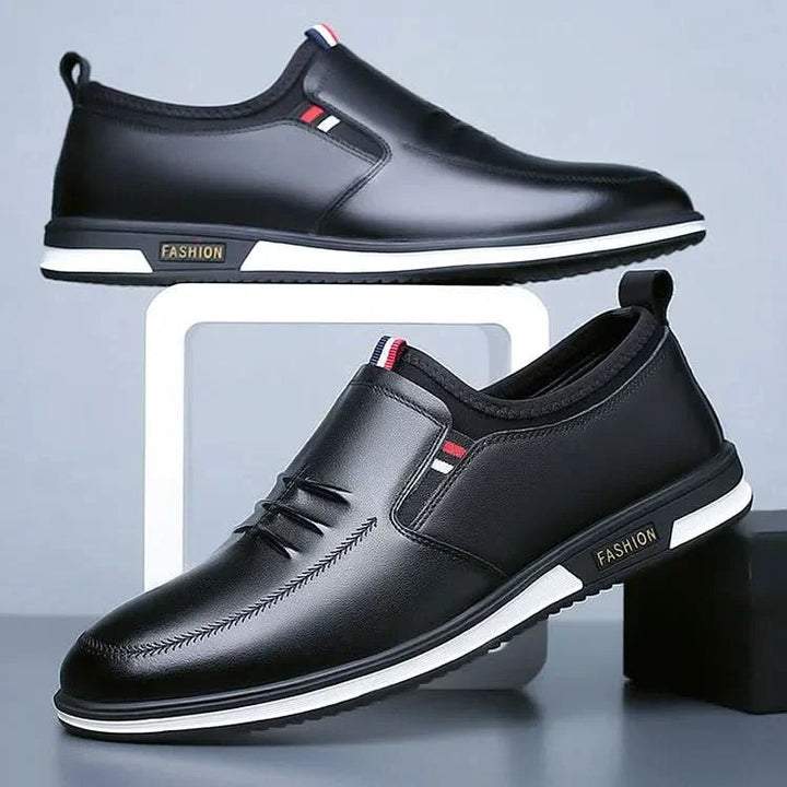 Liam | Leather Slip-On Sneakers