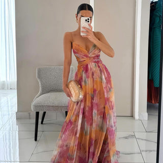 MADELINE™ | Floral Maxi Dress for Effortless Elegance
