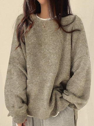 VIOLETTA™ - Cozy Long-Sleeve Round Neck Knitwear Sweater